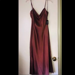 Brand new Silk brown slip Express dress